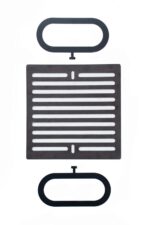 Grill metalic incorporabil L - imagine 4