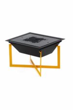 Grill metalic incorporabil XL (plită+grătar)
